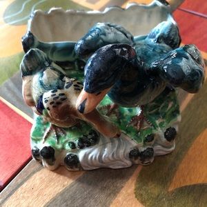Vintage ducks planter marked made in Japan